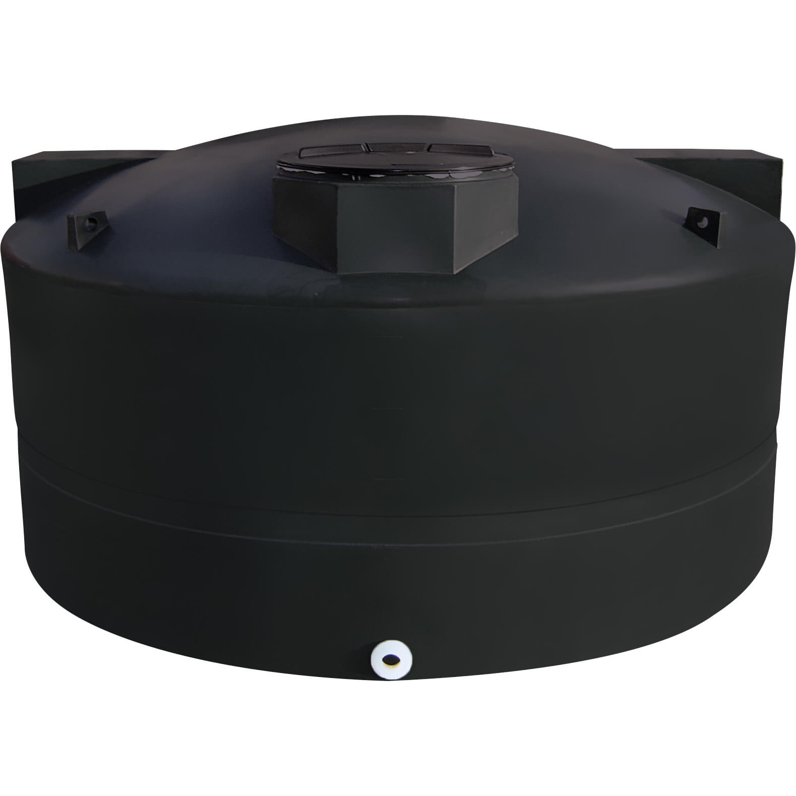 Snyder Industries 2500-Gallons Plastic Black Water Storage Tank in the Water  Storage department at