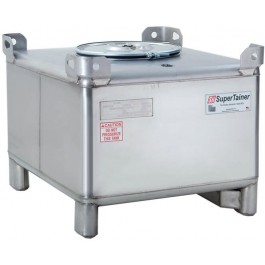 165 Gallon 304 Stainless Steel Supertainer IBC Tote Tank