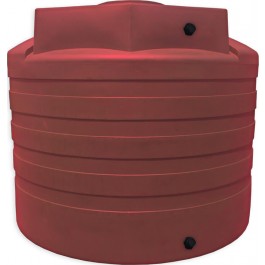 3100 Gallon Brick Red Vertical Water Storage Tank