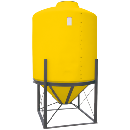 1005 Gallon Yellow Cone Bottom Tank