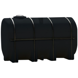 4250 Gallon Black Elliptical Leg Tank