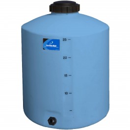 25 Gallon Light Blue Vertical Storage Tank