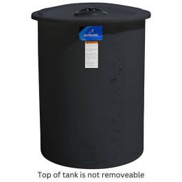 55 Gallon Black Vertical Storage Tank