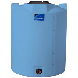 295 Gallon Light Blue Vertical Storage Tank