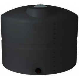625 Gallon Black Vertical Storage Tank