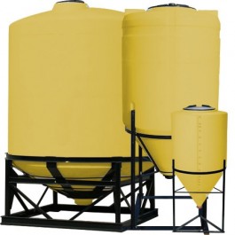 1150 Gallon Yellow Cone Bottom Tank