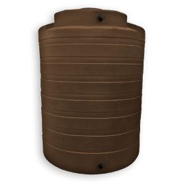 4050 Gallon Dark Brown Vertical Water Storage Tank