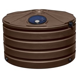 730 Gallon Dark Brown Rainwater Collection Storage Tank