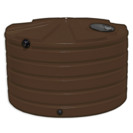 1110 Gallon Dark Brown Rainwater Collection Storage Tank