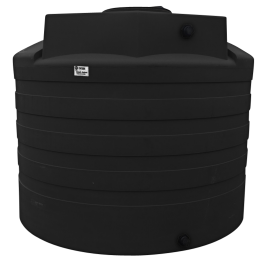 2650 Gallon Black Vertical Water Storage Tank
