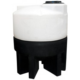 75 Gallon Chem-Tainer Cone Bottom Tank with Poly Stand