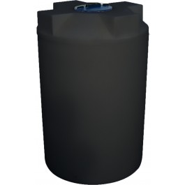 130 Gallon Black Vertical Water Storage Tank
