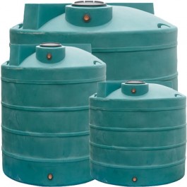 400 Gallon Dark Green Vertical Water Storage Tank
