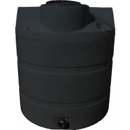650 Gallon Black Vertical Water Storage Tank