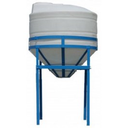 900 Gallon Cone Bottom Tank with Stand