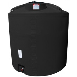 1400 Gallon Black Vertical Storage Tank
