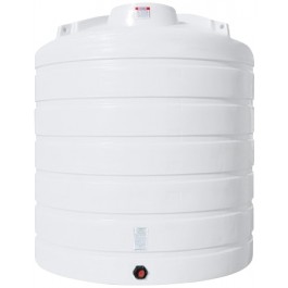 2600 Gallon White Vertical Storage Tank