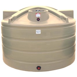 1650 Gallon Beige Vertical Water Storage Tank