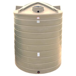 10000 Gallon Beige Vertical Water Storage Tank