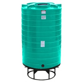 1100 Gallon Green Cone Bottom Tank with Stand