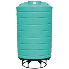 3000 Gallon Green Cone Bottom Tank with Stand