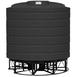 4000 Gallon Black Cone Bottom Tank with Stand