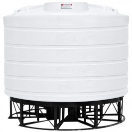 6011 Gallon White Cone Bottom Tank with Stand