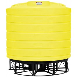7011 Gallon Yellow Cone Bottom Tank with Stand