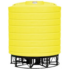 8000 Gallon Yellow Cone Bottom Tank with Stand