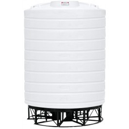 10000 Gallon White Cone Bottom Tank with Stand