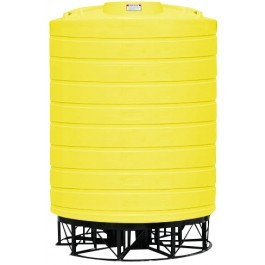 10000 Gallon Yellow Cone Bottom Tank with Stand