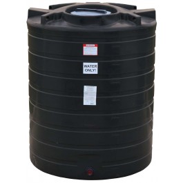 870 Gallon Black Vertical Water Storage Tank
