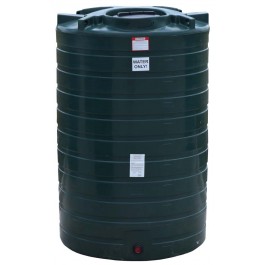 1100 Gallon Dark Green Vertical Water Storage Tank