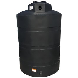 1000 Gallon Black Vertical Water Storage Tank