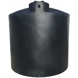 6500 Gallon Black Vertical Water Storage Tank
