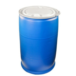 55 Gallon Reconditioned Blue Open Head Poly Drum
