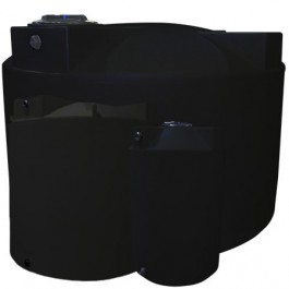 1150 Gallon Black Vertical Storage Tank
