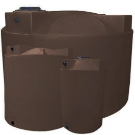 125 Gallon Dark Brown Vertical Water Storage Tank