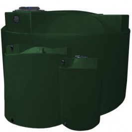 250 Gallon Dark Green Vertical Storage Tank