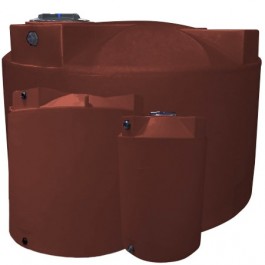 1150 Gallon Red Brick Vertical Water Storage Tank