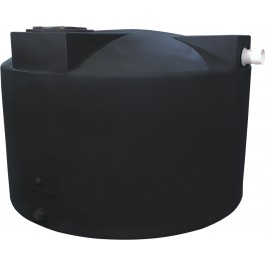 1500 Gallon Black Rainwater Collection Tank
