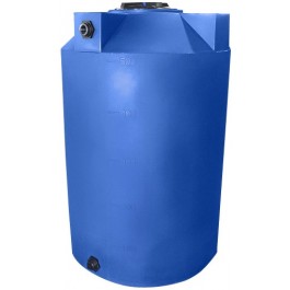 500 Gallon Light Blue Vertical Storage Tank
