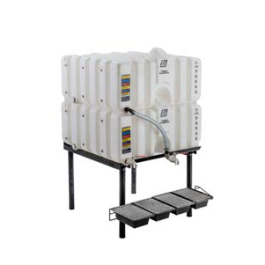 80 Gallon Dual Stackable Cubetainer Tanks & Gravity Feed System