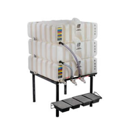 60 Gallon Tri Stackable Cubetainer Tanks & Gravity Feed System