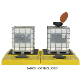 2-Tank UltraTech Modular IBC Spill Pallet