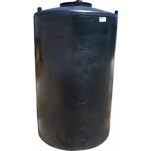 500 Gallon Water Storage Tank - Black