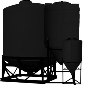 30 Gallon Black Inductor Cone Bottom Tank