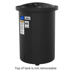 200 Gallon Black Cone Bottom Tank