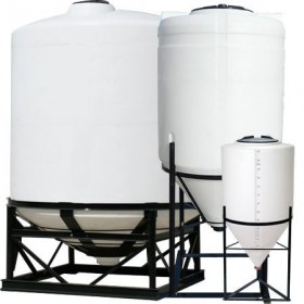 500 Gallon Chem-Tainer Cone Bottom Tank