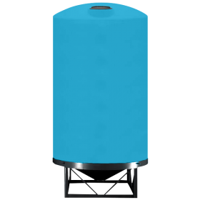 6000 Gallon Light Blue Heavy Duty Cone Bottom Tank